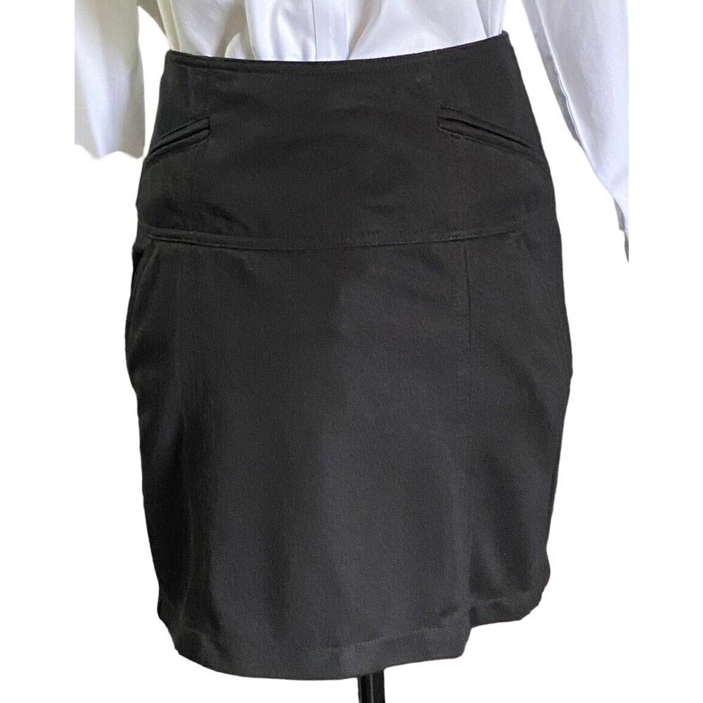 Marciano Los Angeles Womens 8 Black Career Stretch Knit Short Mini Pocket Skirt